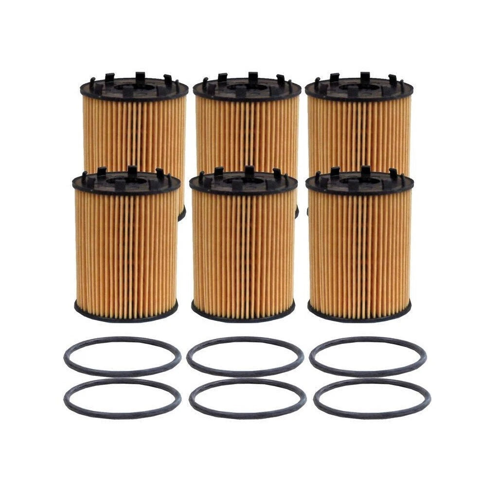 Set of 6 Engine Oil Filters for Dodge Fiat Jeep 1.4L L4 GAS (OEM)