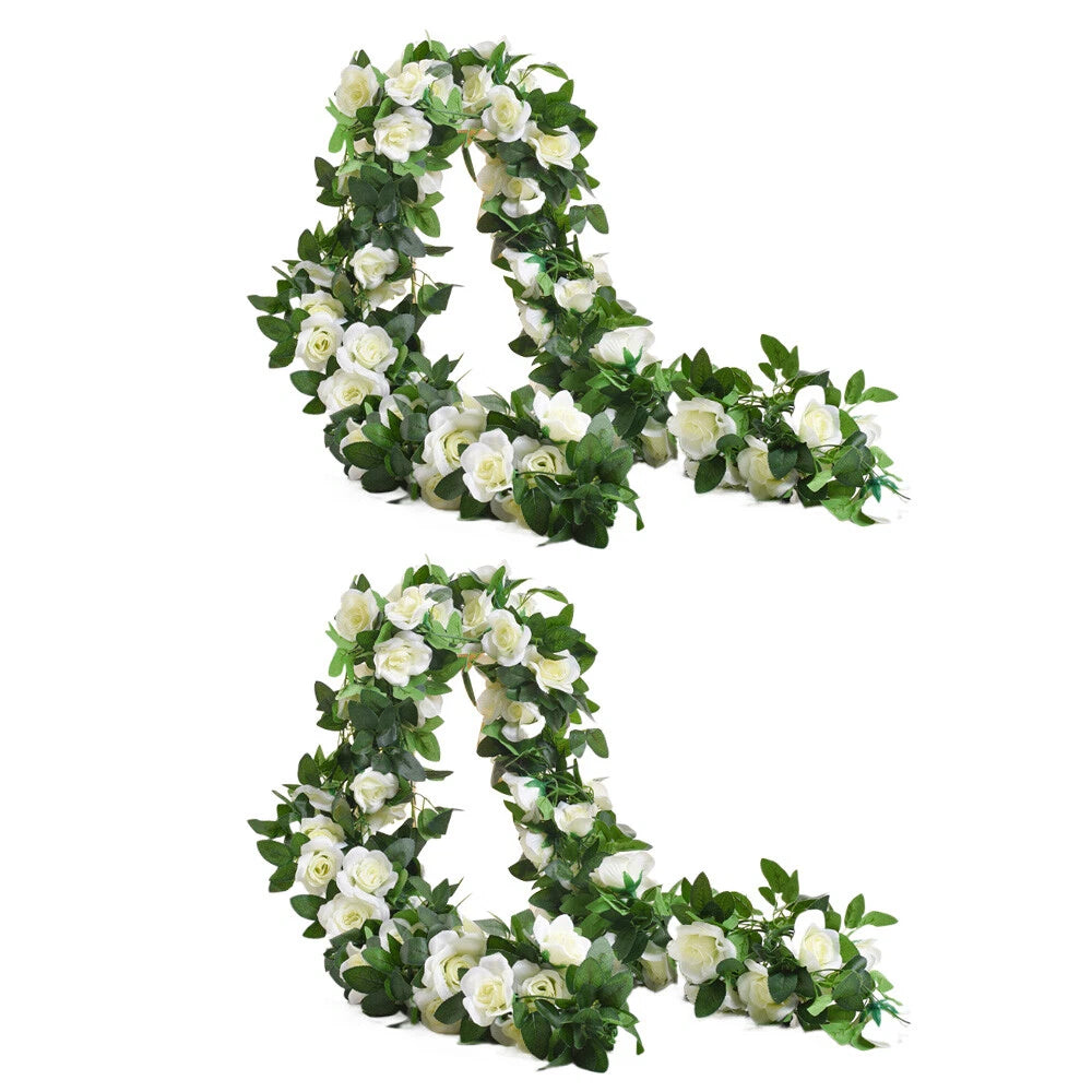Artificial Rose Vine Flower Plant for Wedding Home Party Garden Craft