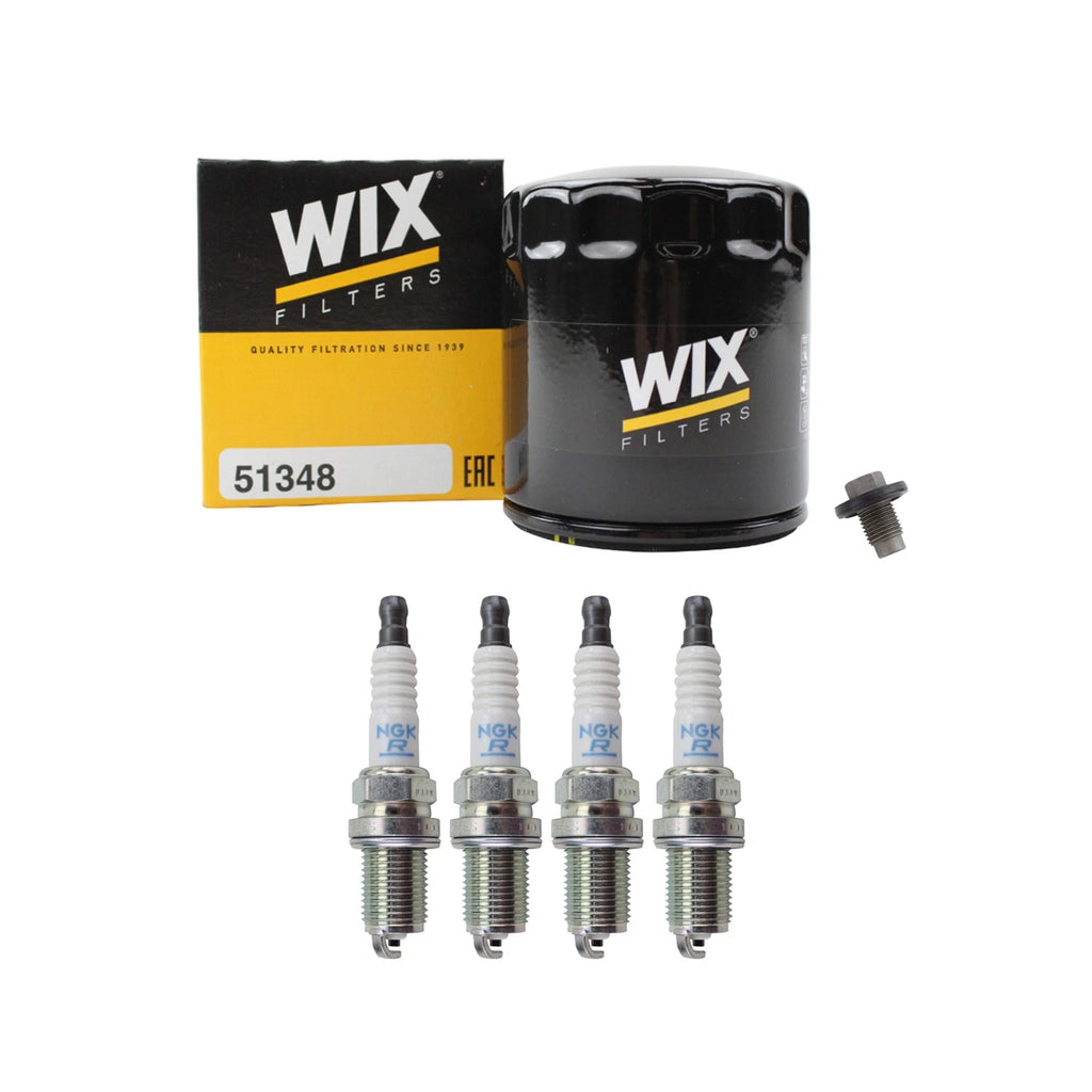 Wix Engine Oil Filter & NGK 4 Spark Plugs for Breeze Cirrus Neon (1995–2005)