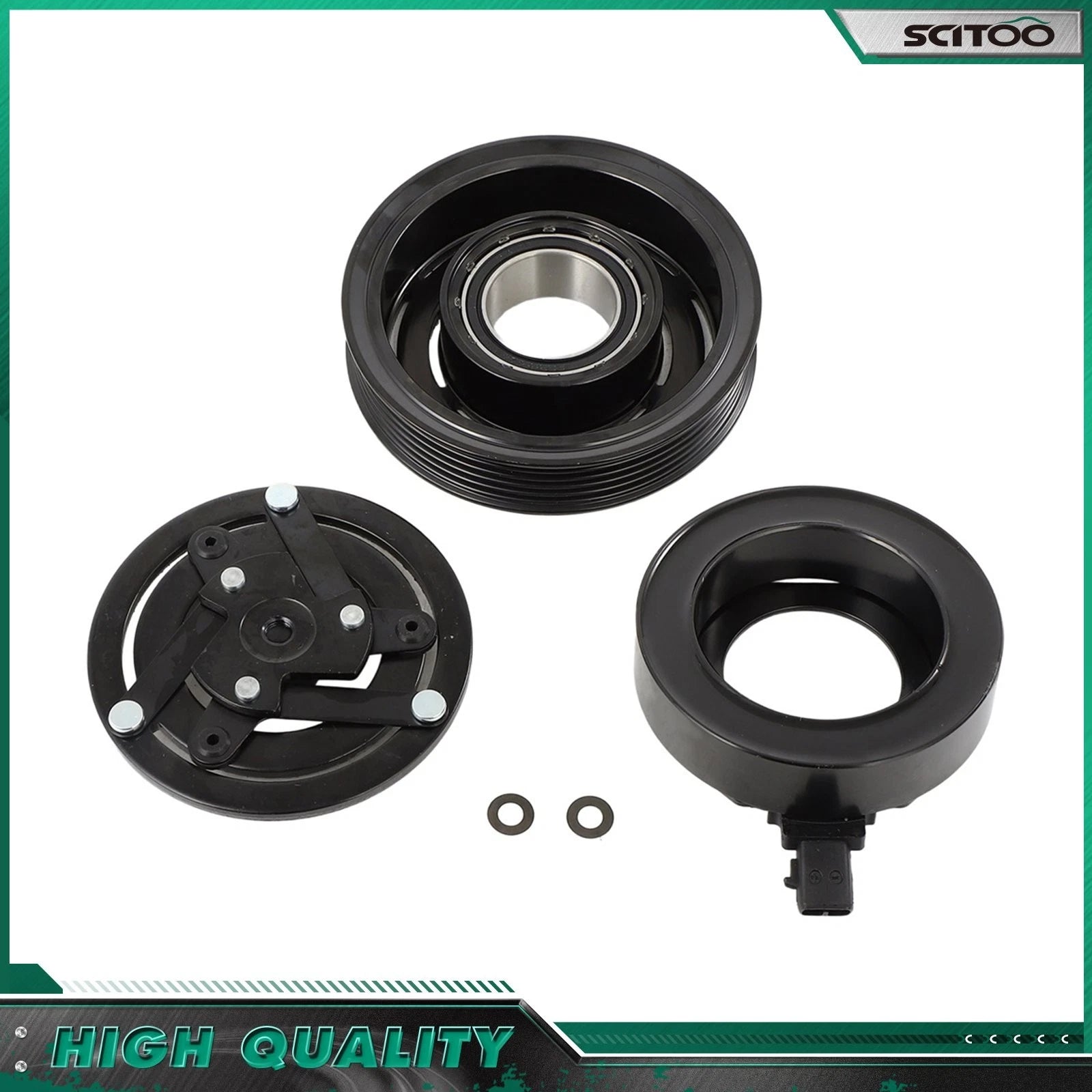 AC Compressor Clutch Kit for Fiat 500X (2016–2018) Jeep Renegade (2015–2018)