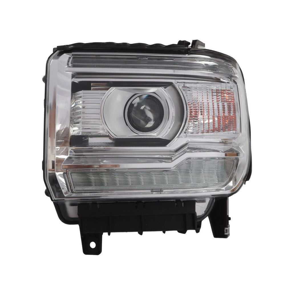 Clear LED DRL Headlights for GMC Sierra 1500 2500 3500 (2014–2018)