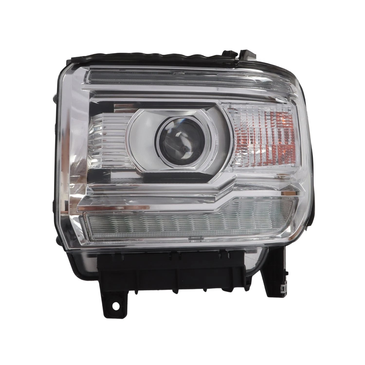 Clear LED DRL Headlights for GMC Sierra 1500 2500 3500 (2014–2018)