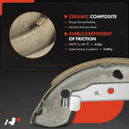 Brake Drums + Ceramic Brake Shoes for Chevy Cobalt HHR (2009–2010)