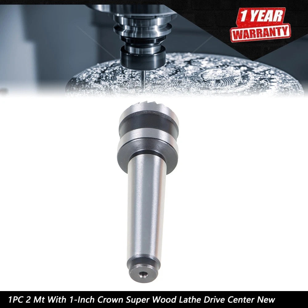 Drive Center for Wood Lathe (1-Inch Crown)