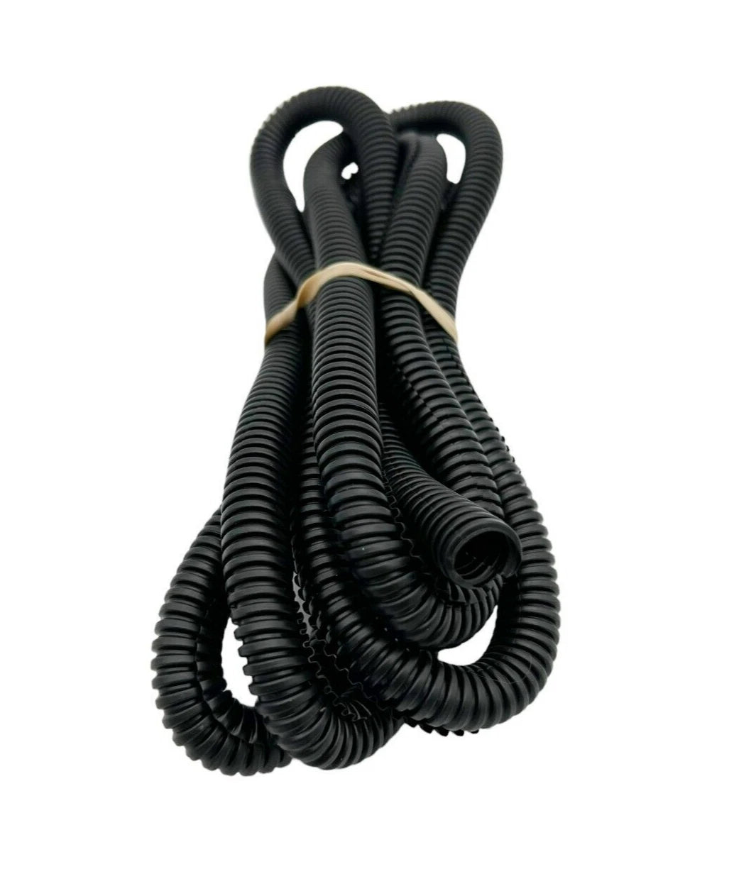 Universal Wire Loom 1/2 Inch Diameter 84 Inch Long Black for Cars Trucks (All Years)