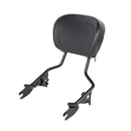 Sissy Bar Backrest Pad Luggage Rack Docking Kit for Harley Road Glide (2014–2024)