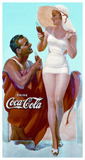 Vintage Coca Cola Tin Metal Sign Antique Soda Cup 1051