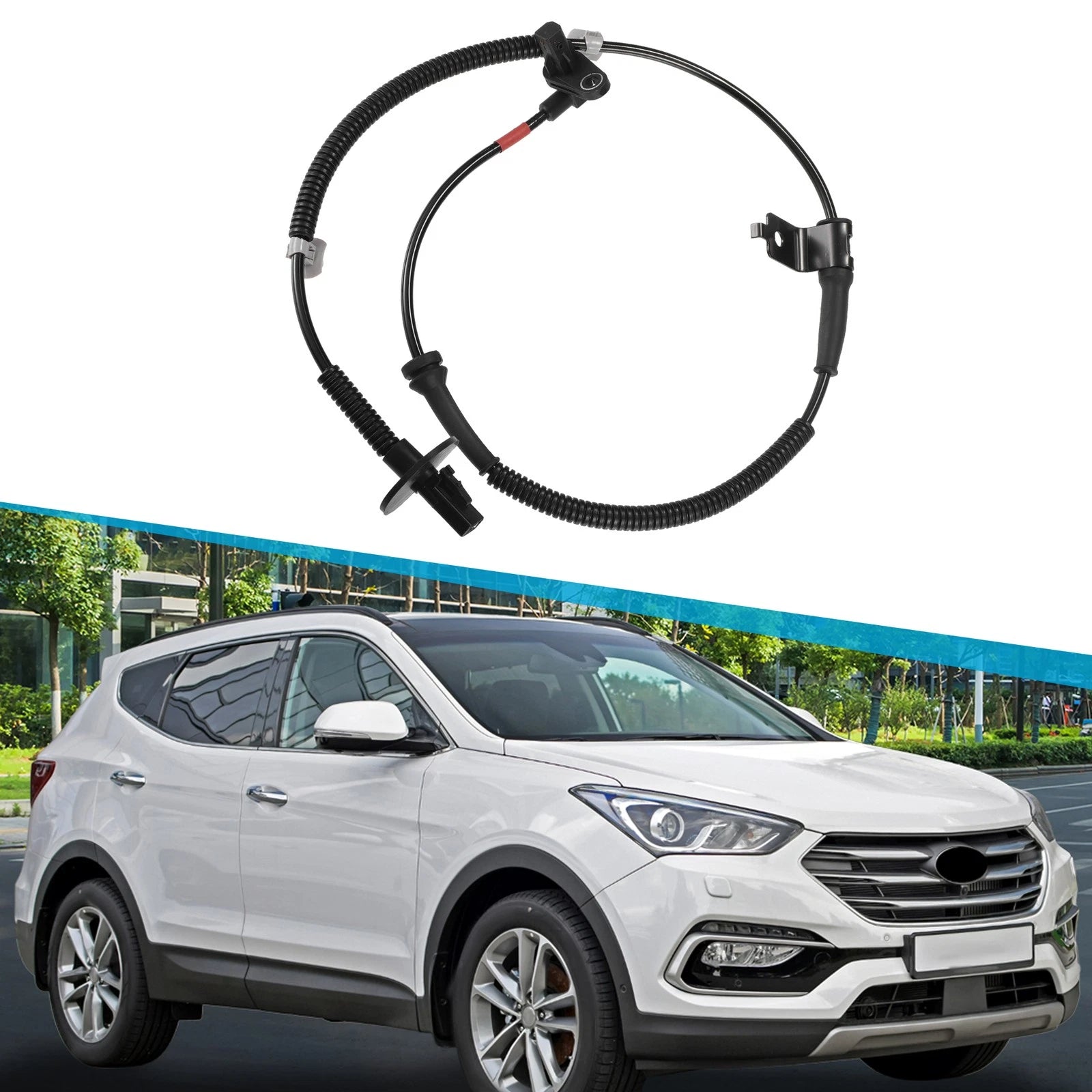 Front Right ABS Wheel Speed Sensor for Hyundai Santa Fe (2001–2006) No. 956712B100