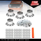 Chrome Hub Cover for Semi Truck (Fits Various Models)