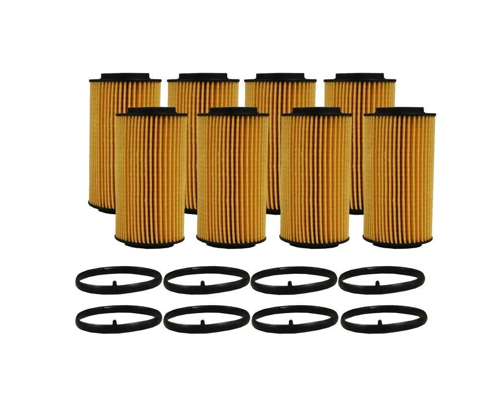 Set of 8 Wix 57187 Engine Oil Filters for (Metal Free)