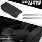 Armrest Cover for Hyundai Tucson (2016–2021) Black Red