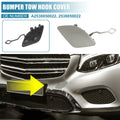 Front Bumper Tow Hook Cover for Mercedes-Benz (2019-2023) Deep Silver Tone