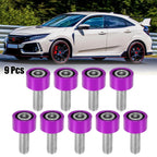 9 Pcs M8x1.25 Header Manifold Cup Washers Bolts for Honda Civic Acura 