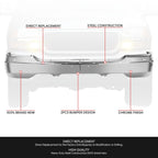 Chrome Steel Front Bumper Face Bar for GMC Sierra Yukon (1999–2006)