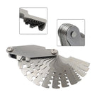14pcs Thread Pitch Gauge Set for Automotive Measurement Tools