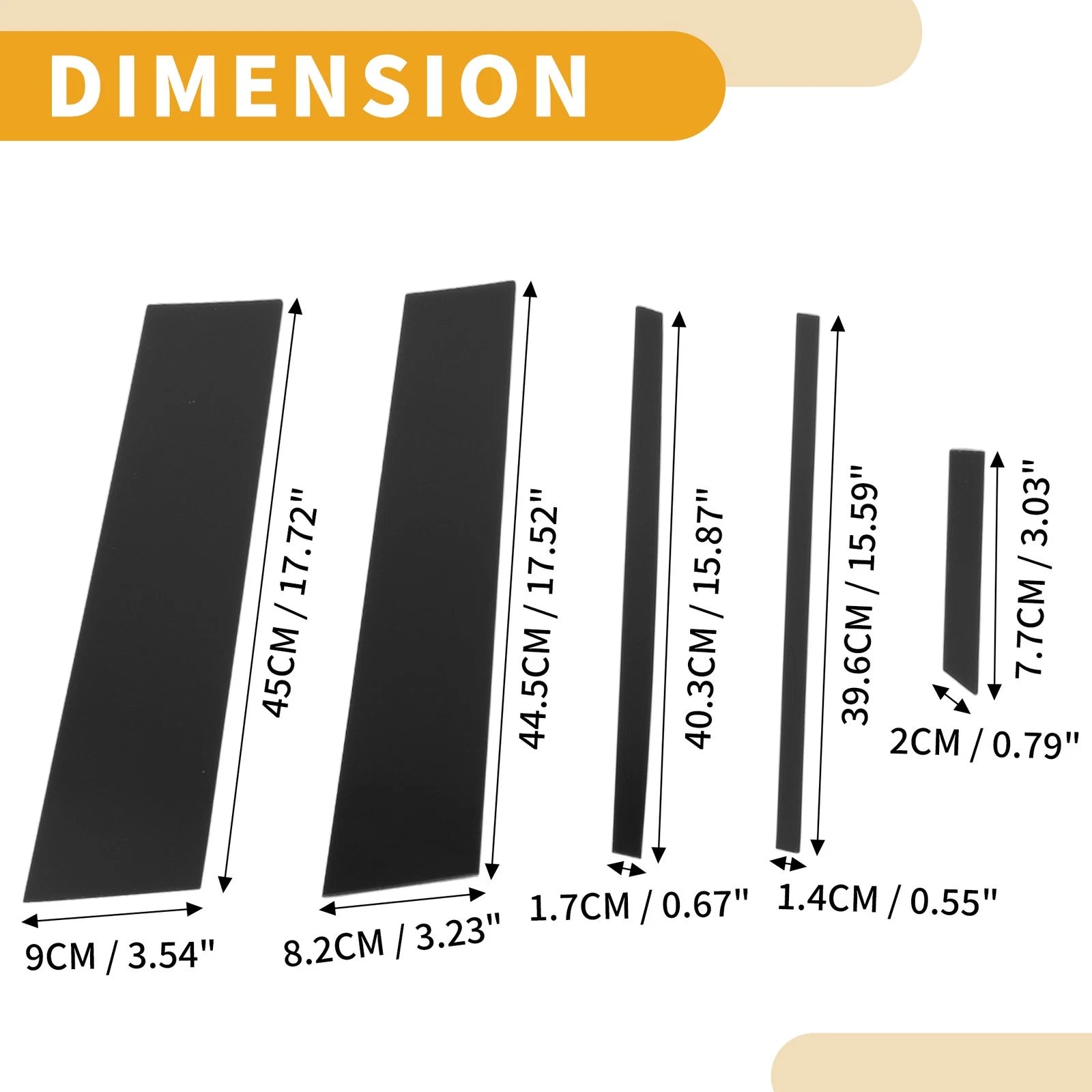 10 Pcs Window Trim Cover for Toyota RAV4 (2020–2021) Plastic Black