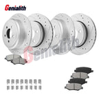 Set of 4 Brake Rotors + Pads for Jeep Liberty Dodge Nitro (2008–2011)