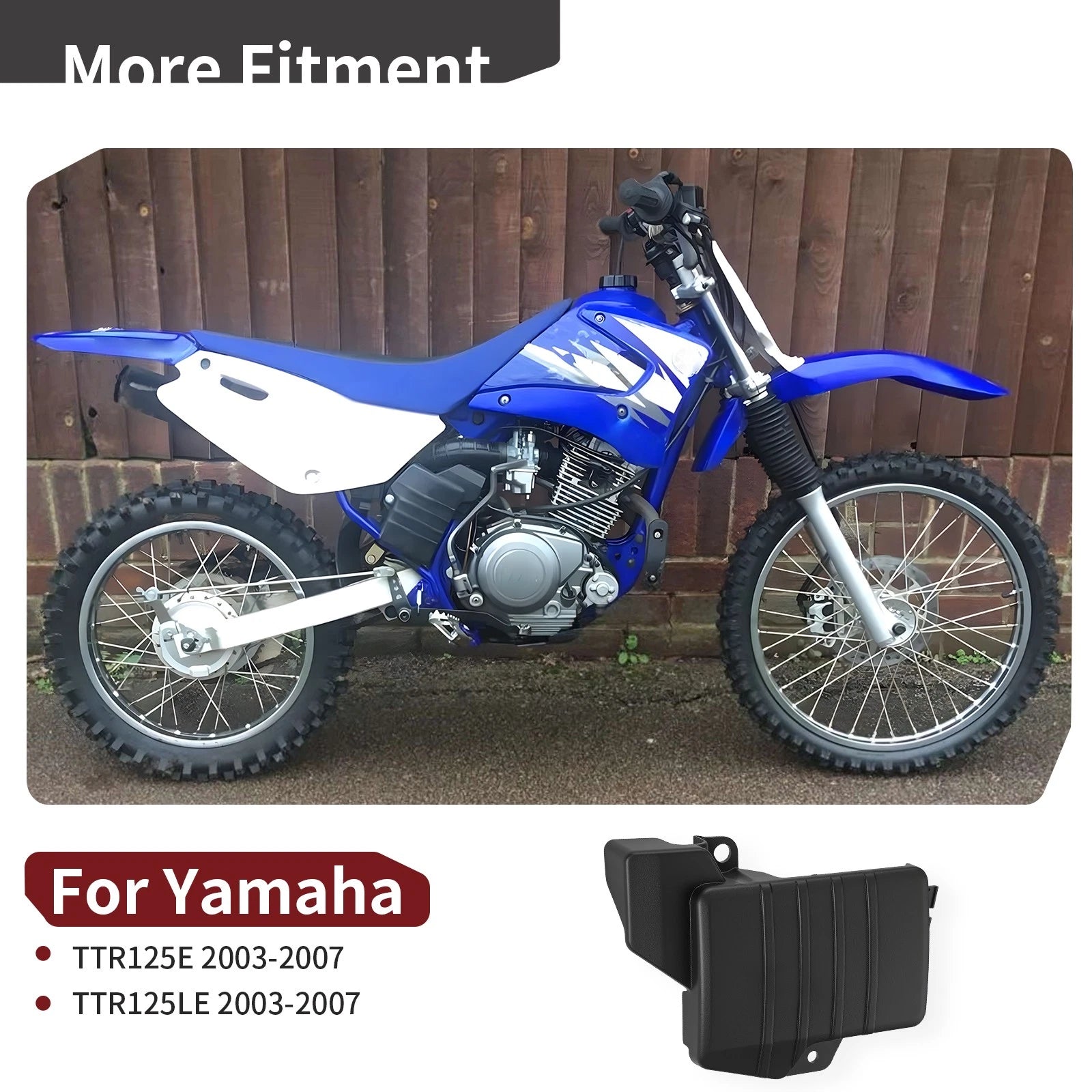 Battery Box Cover Lid for Yamaha TTR125E TTR125LE (2003–2007) 5HP-82129-01-00