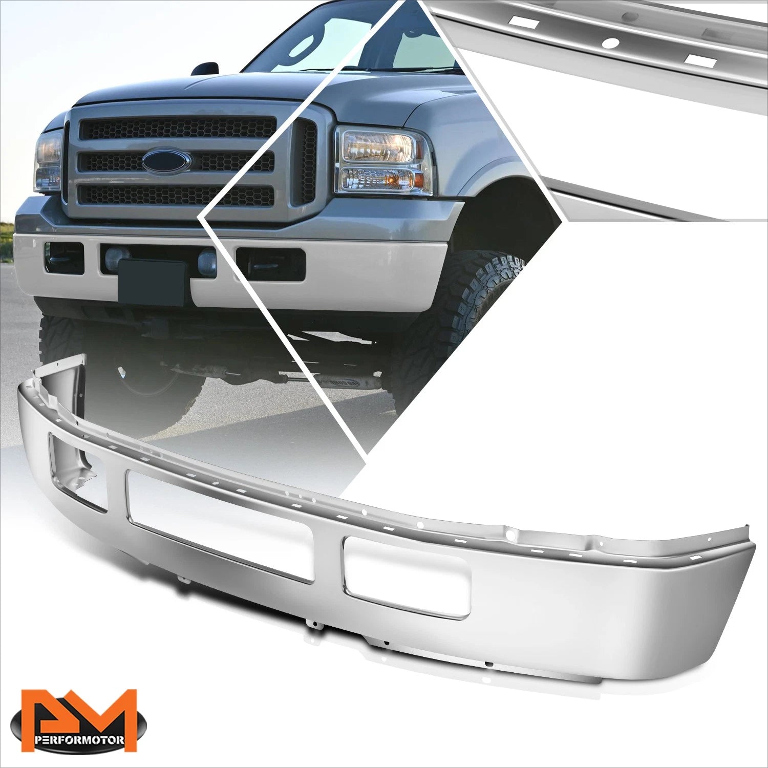 Front Bumper Face Bar for Ford F-250/F-350 SD (2005–2007) Chrome