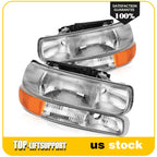 Headlight Assembly for Chevy Silverado 1999–2002 / Suburban Tahoe 2000–2006 (Set of 2)