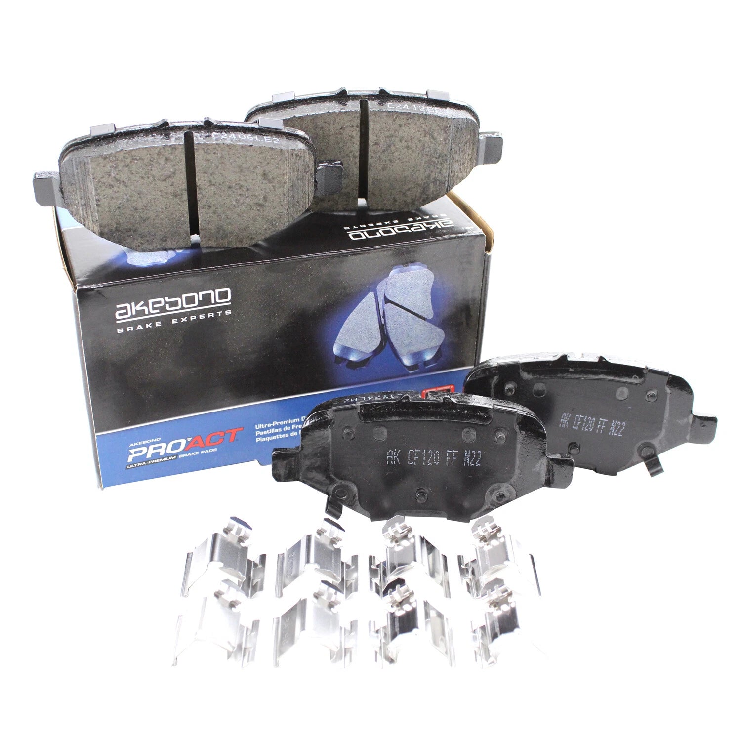 Akebono ProACT Rear Ceramic Disc Brake Pads for Chrysler Dodge Ford Lincoln VW (2000–2023)
