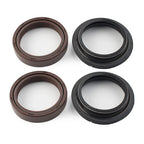 4 x Brown 43x55mm Motorcycle Front Damper Shock Absorber Fork Seal
