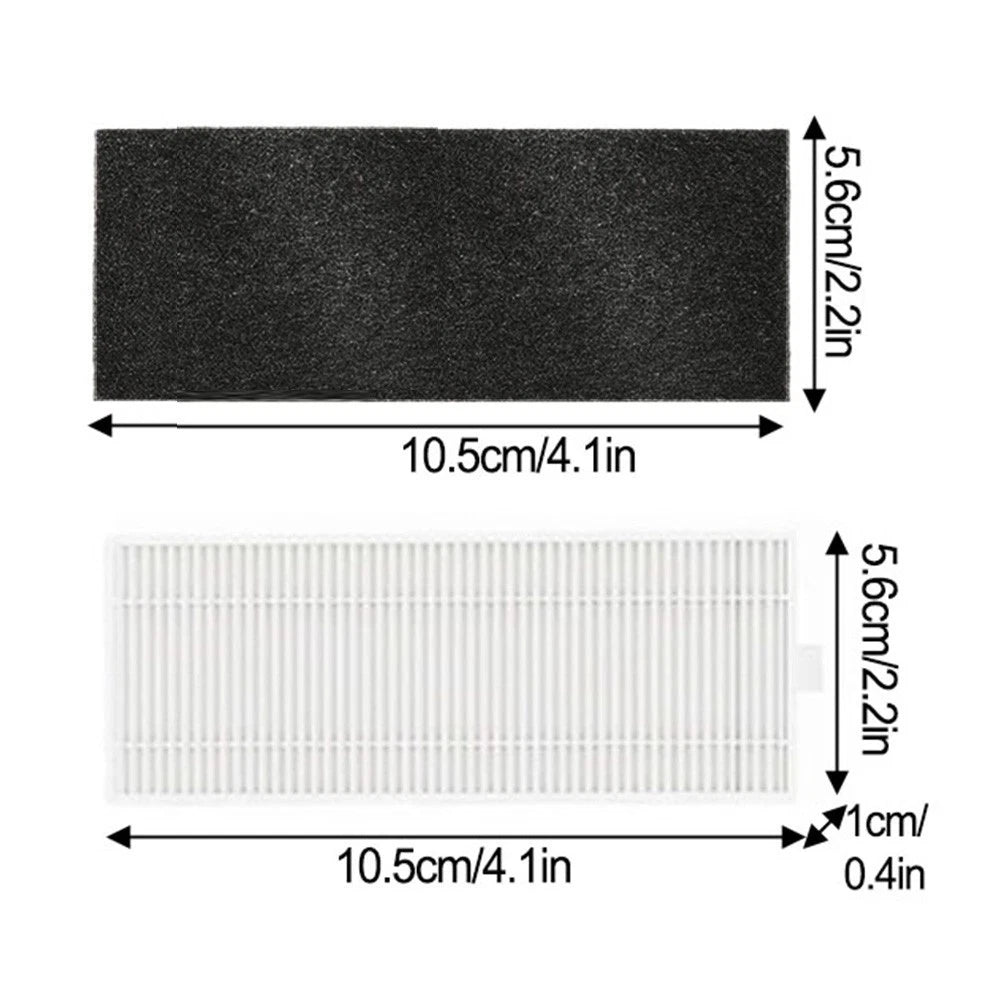 Set of 4 Side Brush Filter Mop for Lefant M2 Series Robot Vacuum