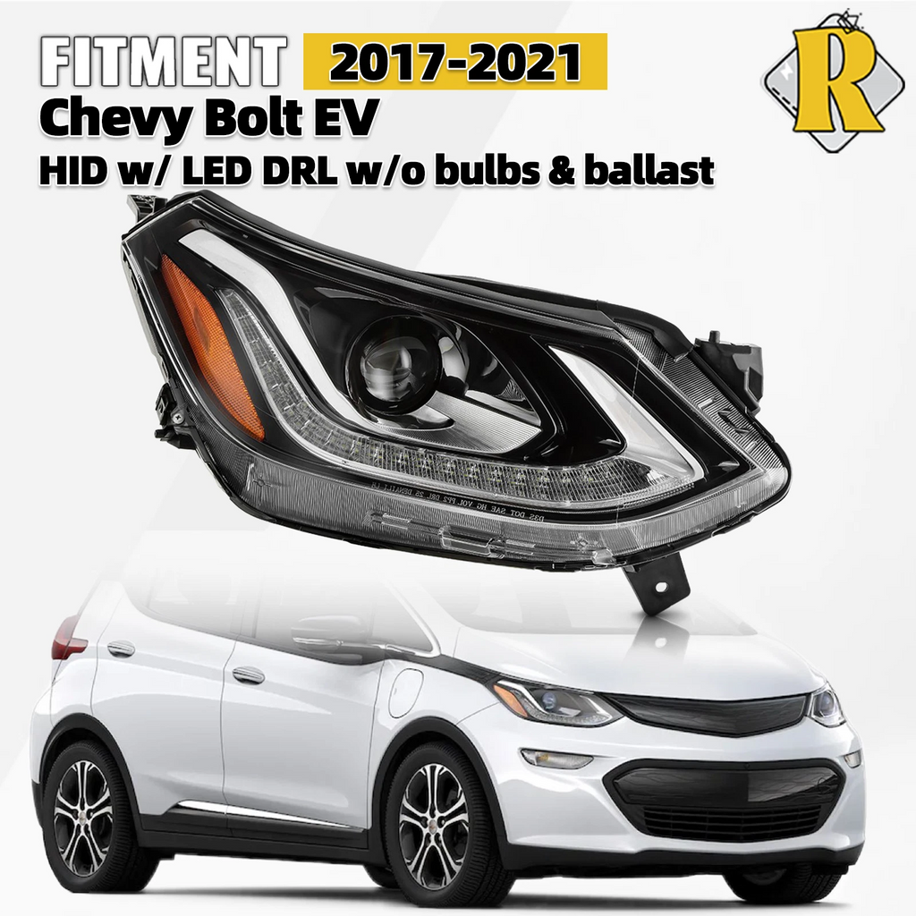 HID Projector Headlight w/ LED DRL for Chevy Bolt EV (2017–2021)
