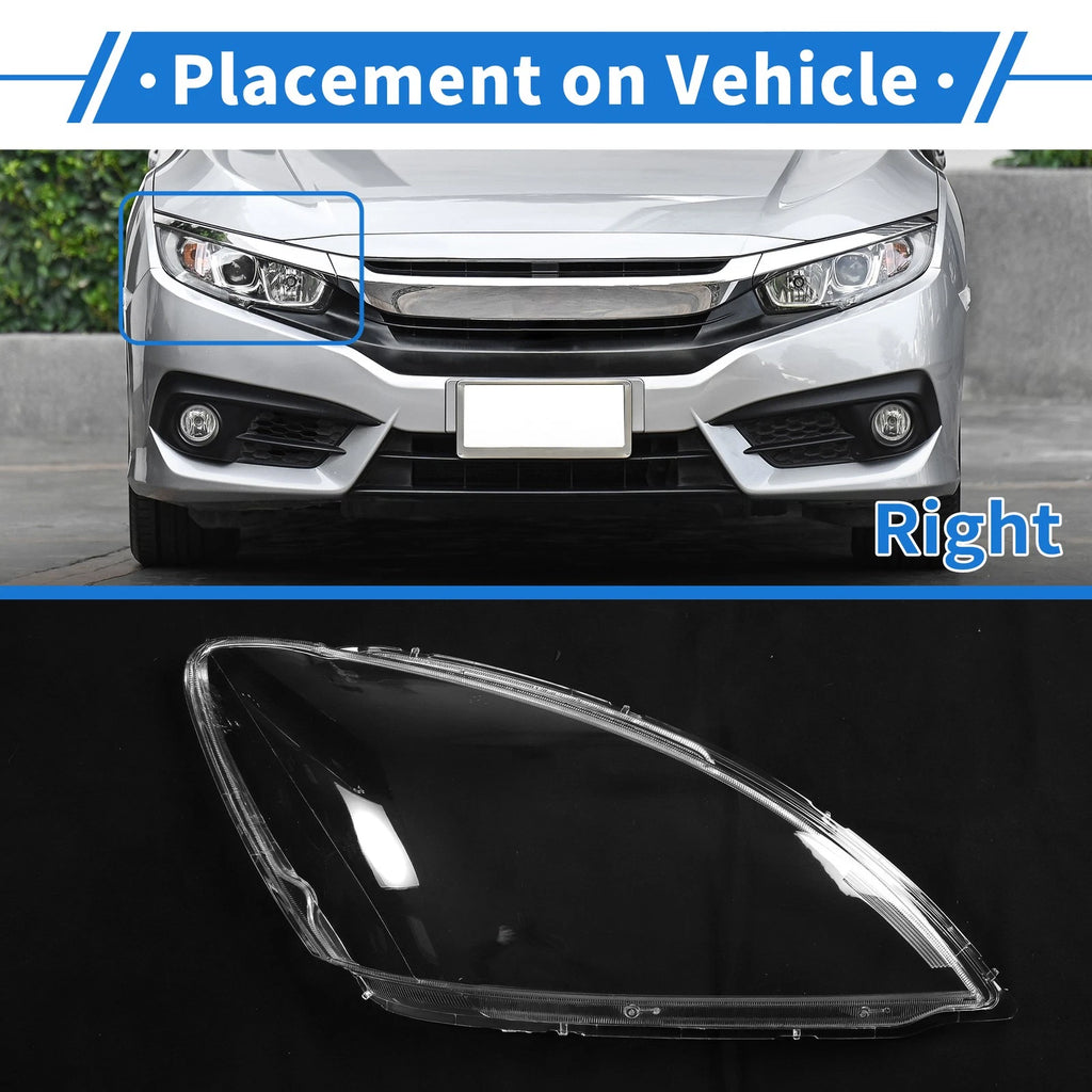 Headlight Lens Cover for Mitsubishi Lancer (2004–2007) - Clear