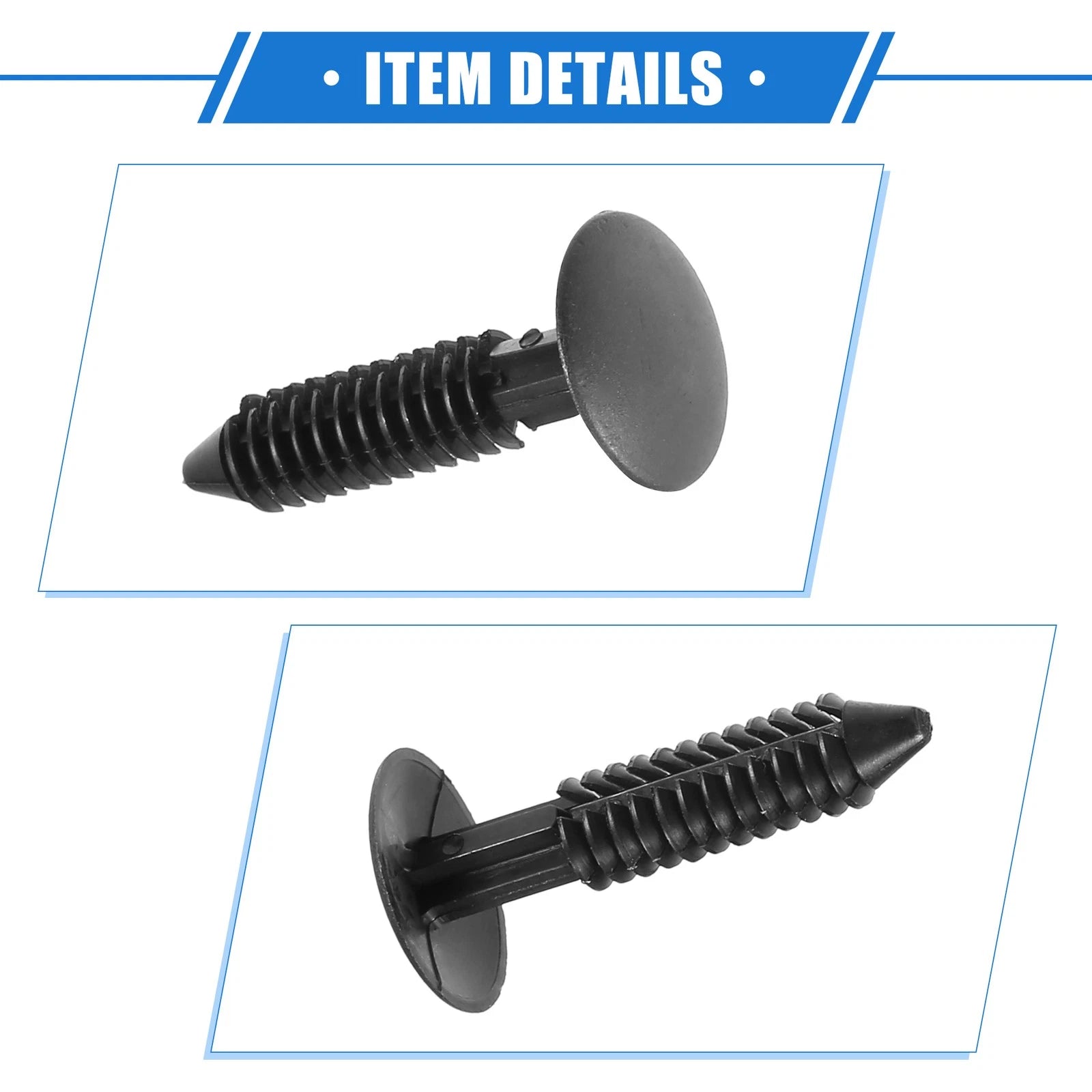 40Pcs Canopy Seal Buckle Clips for Ford Mustang (2005–2012) Black