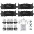 Set of 4 Front Brake Pads Kit for Toyota Avalon (2008–2018) Camry (2007–2017) w/Hardware