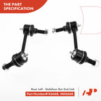 Set of 6 Sway Bar End Links & Tie Rod Ends for Chevy Trailblazer