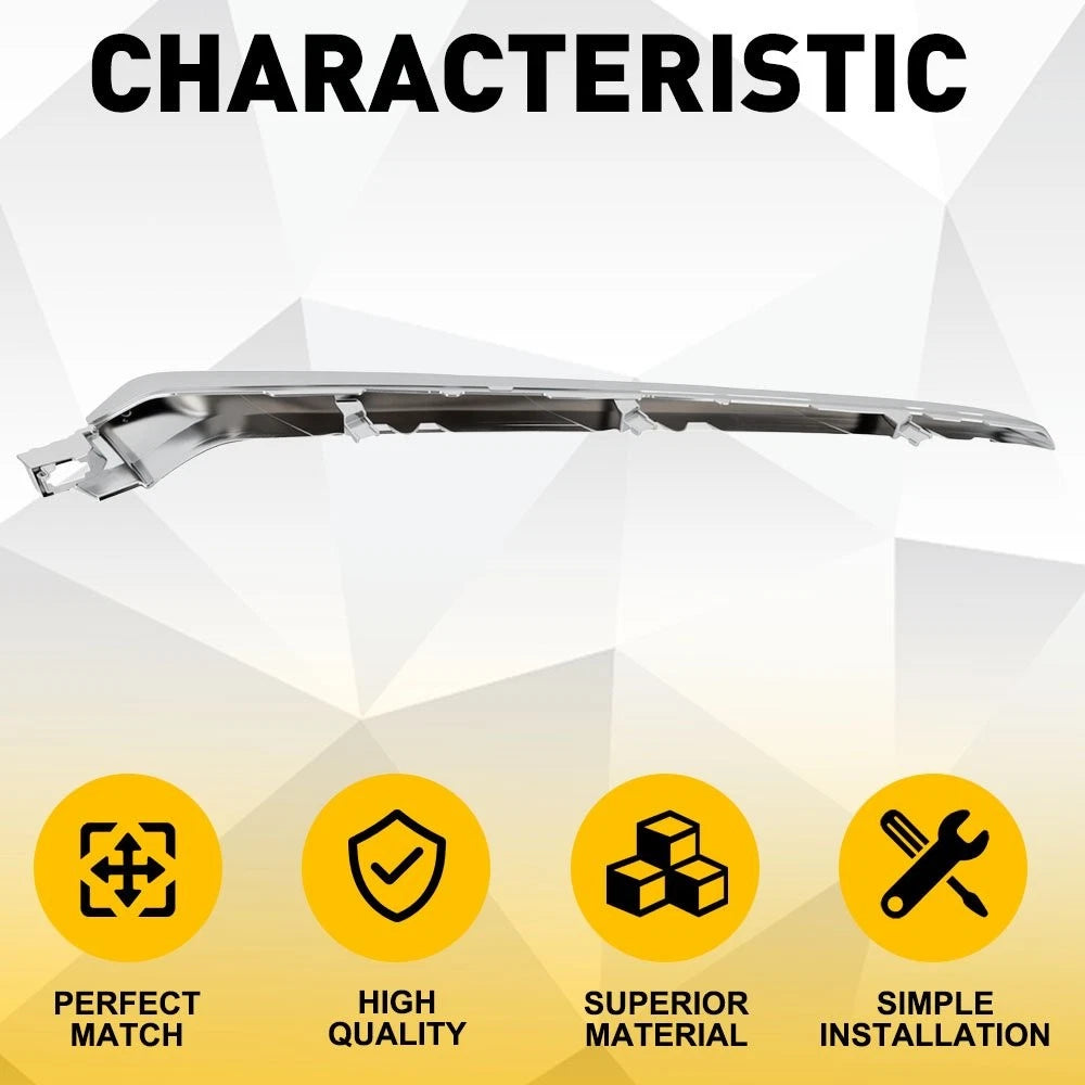 Chrome LH Front Bumper Grille Trim for Honda Pilot (2023)