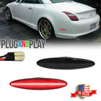 2X Smoked Rear Red LED Bumper Side Marker Lights for Lexus SC430 (2002–2010)