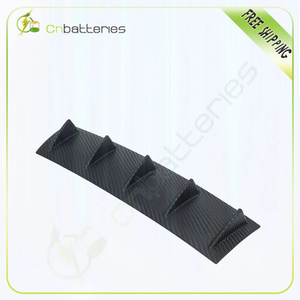 Rear Body Bumper Lip Diffuser Shark Fin Spoiler for Universal Fit (23"x6")
