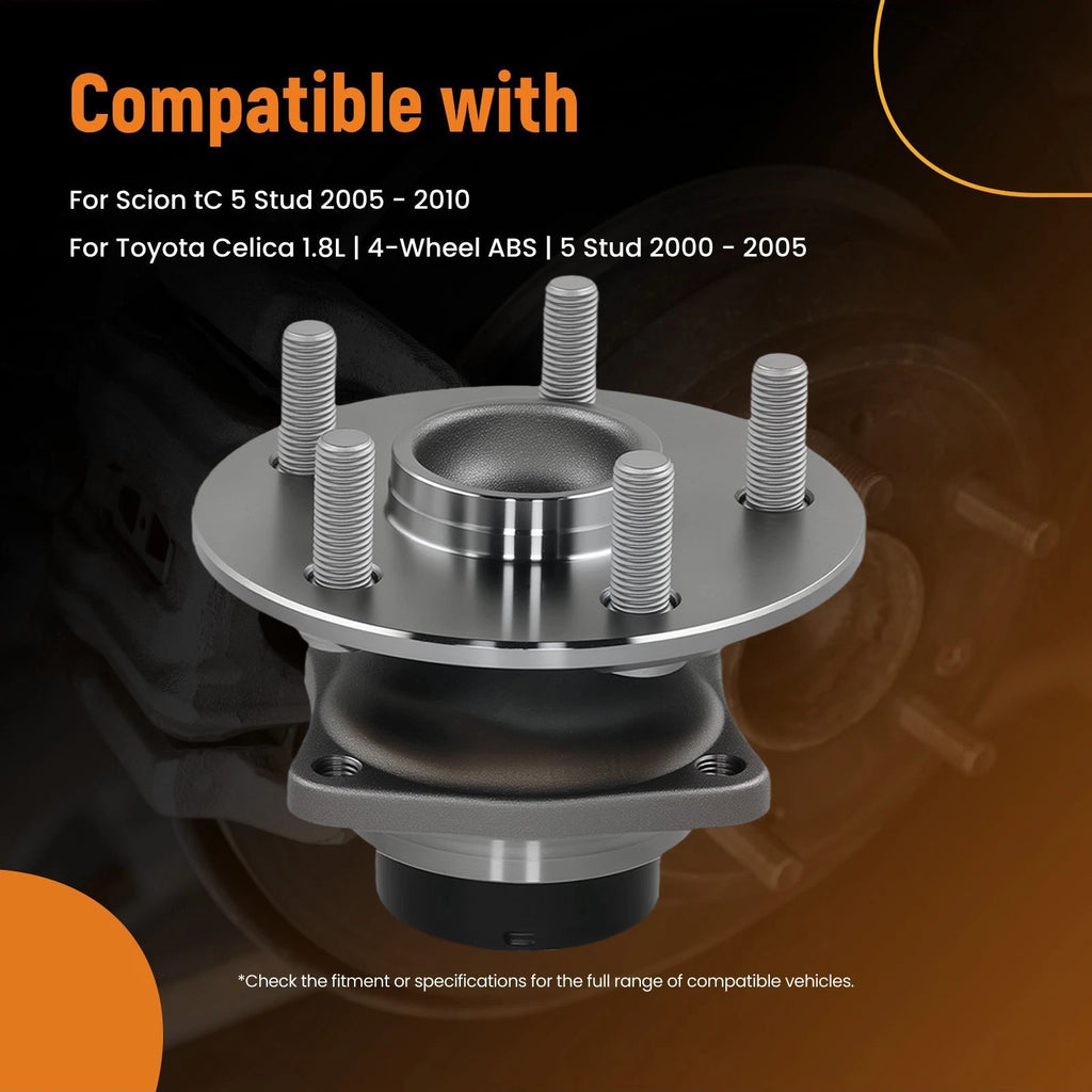 Set of 2 Rear Wheel Hub Assemblies for Toyota Celica/Scion tC (2000–2010) 512329