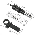 3PCS Riveting Adapter Kit for Power Drill with Various Threaded Heads