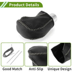 Set of 1 Gear Shift Knob Cover for Toyota Tacoma (2016–2022) Pebbled Black Grey