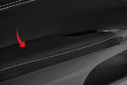 Armrest Door Panel Cover Leather for Toyota Avalon (2013–2018) White Stitch