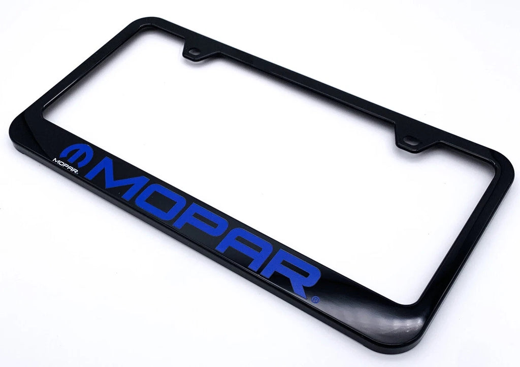 License Plate Frame Black Plastic OEM Replacement for Jeep Wrangler (2007–2018)