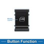 Rear Passenger Side Power Window Switch for Volkswagen Passat Golf (2006–2010) No. 7L6959855B