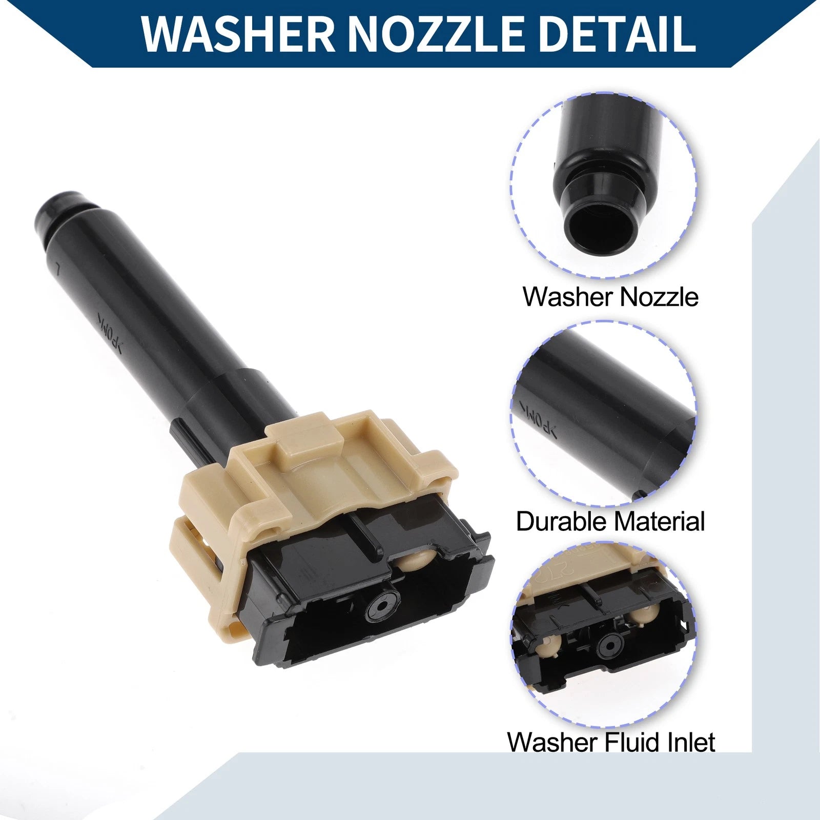 Front Driver Side Headlight Washer Nozzle for Toyota Land Cruiser (2008–2021) No.852080G040
