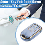 3X TPU Key Fob Cover Case for Honda CR-V, Civic (2014–2016) - Blue