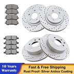 Disc Brake Rotors and Pads Kit for Nissan Rogue (2014–2017)