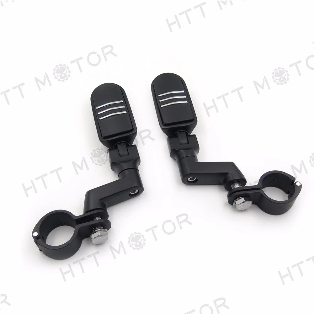 1.5" Flame Foot Peg Clamps for Yamaha Roadstar XV1700 (2001–2007)
