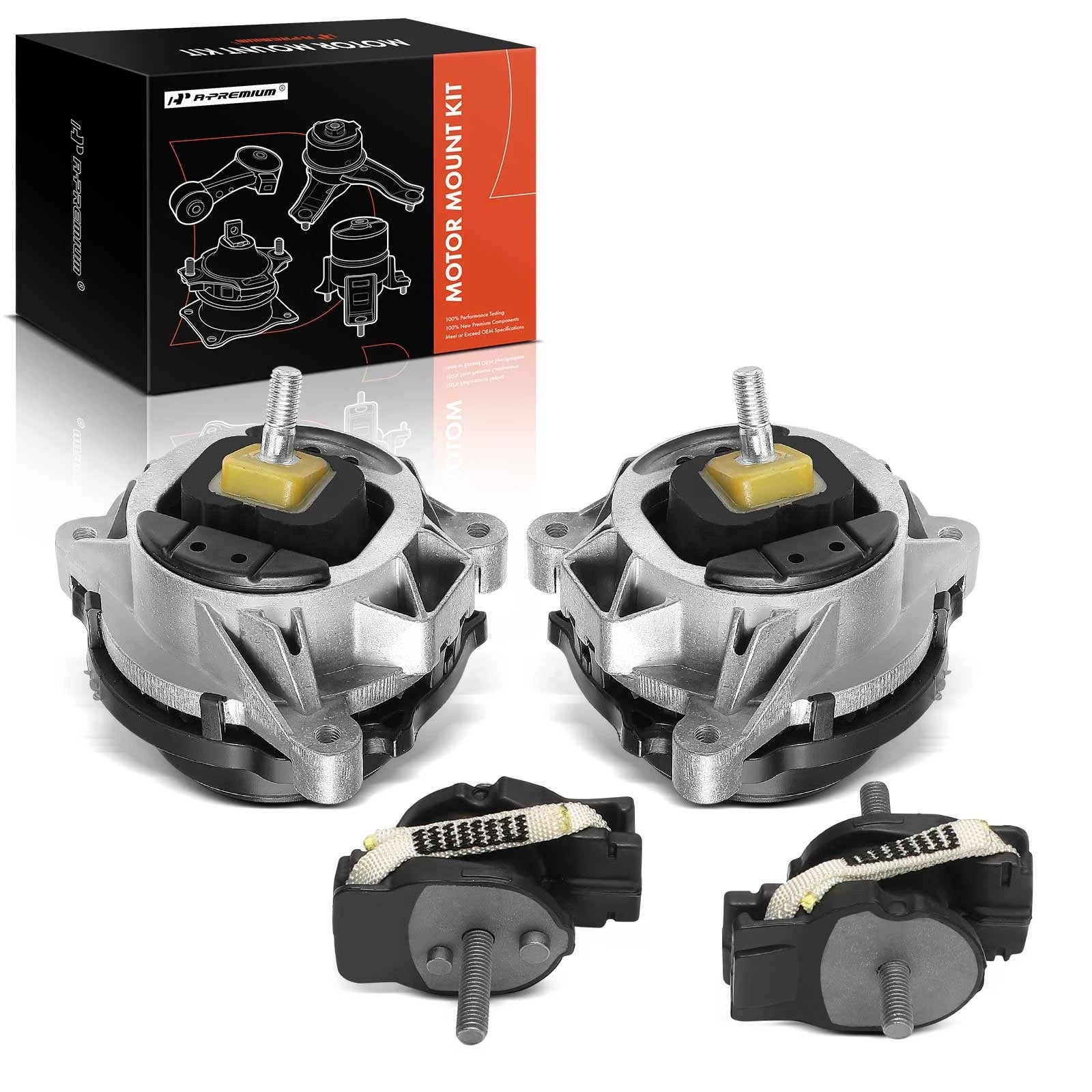Set of 4 Engine Motor & Transmission Mounts for BMW 320i (2012–2016)