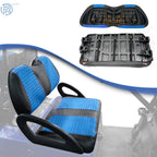 Set of 4 Blue Front Rear Seat Covers for Club Car Precedent (2004–Present)