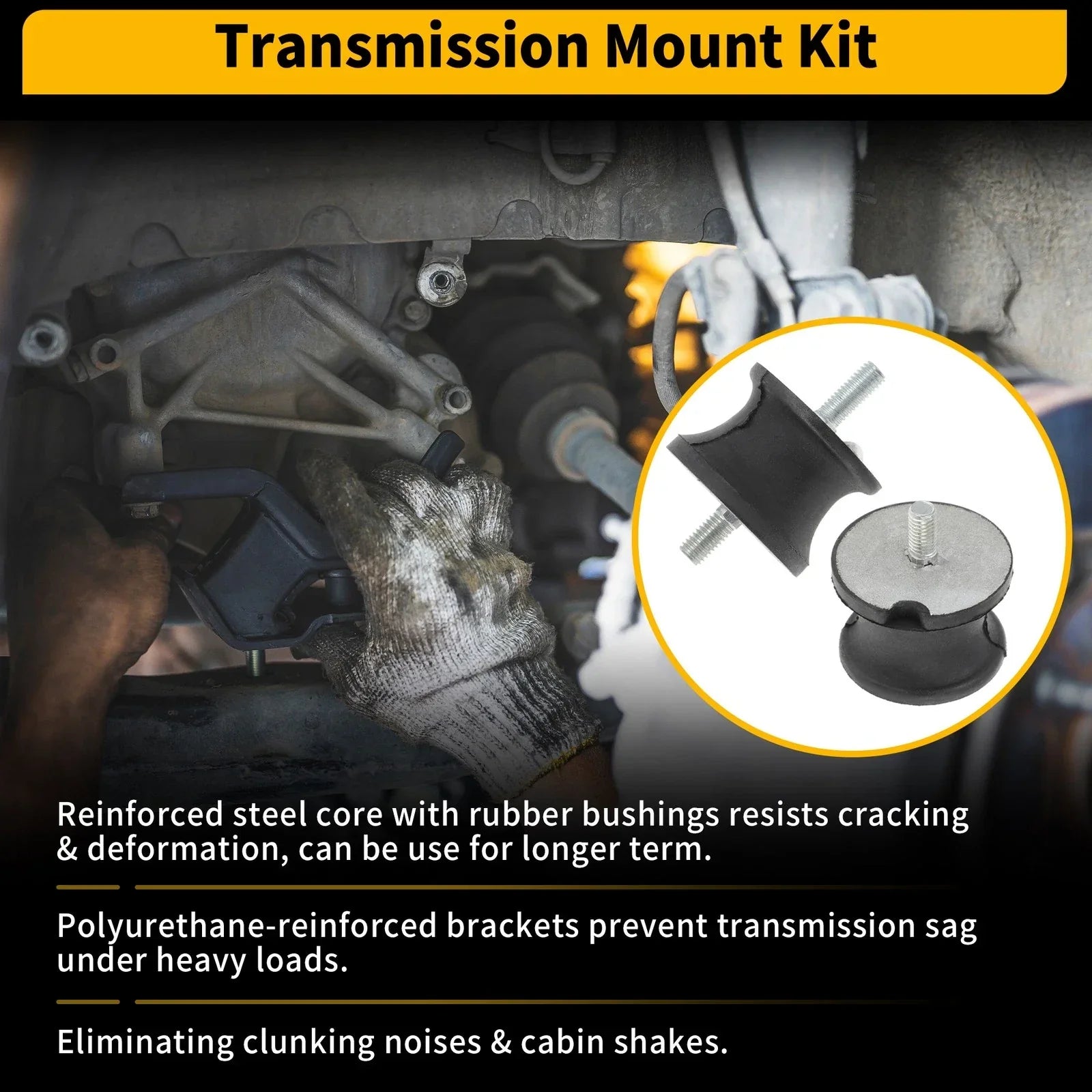 Left-Right Transmission Mount Kit for BMW 1 Series
