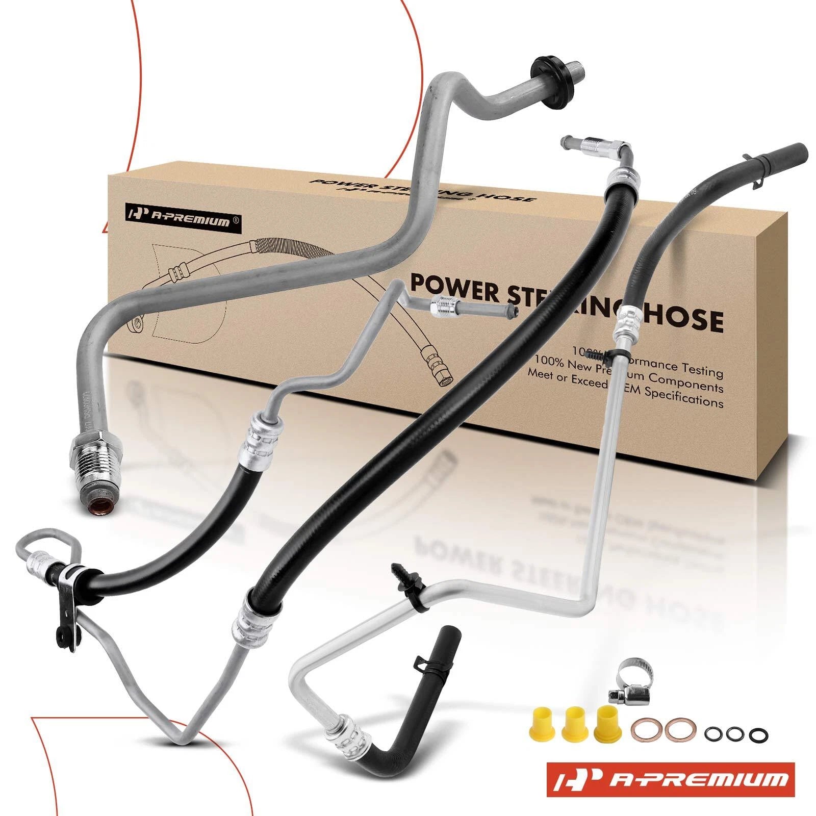 3X Power Steering Pressure & Return Line Hose for Jeep Grand Cherokee (1999–2004)