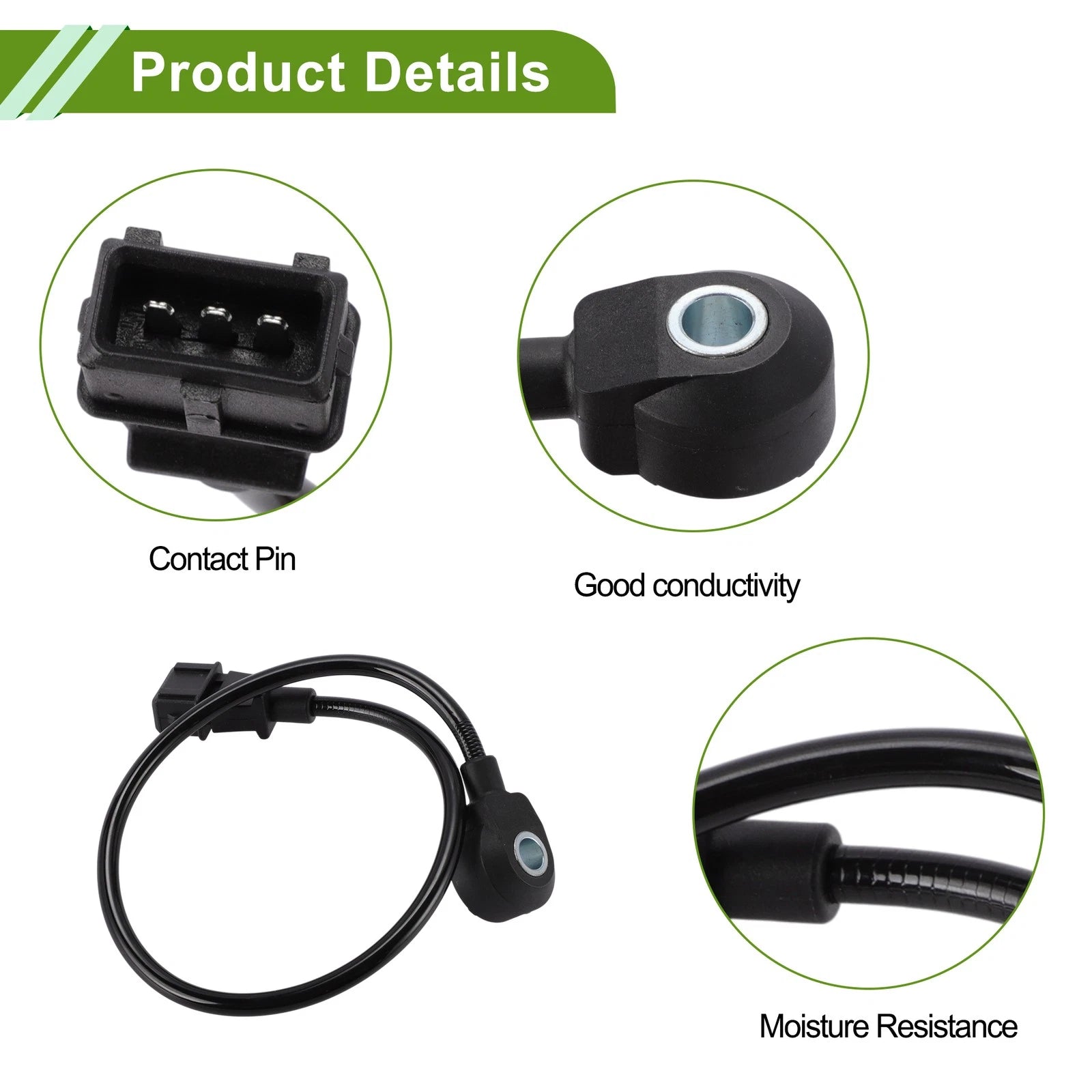 1 Pc Ignition Knock Detonation Sensor No.3925023010 for Hyundai Lantra II (1996–2000)